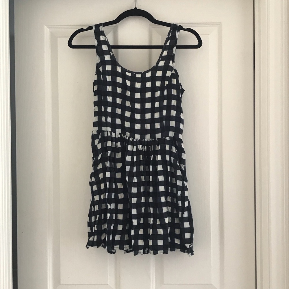 Forever 21 Black & White Gingham Minidress Sz S